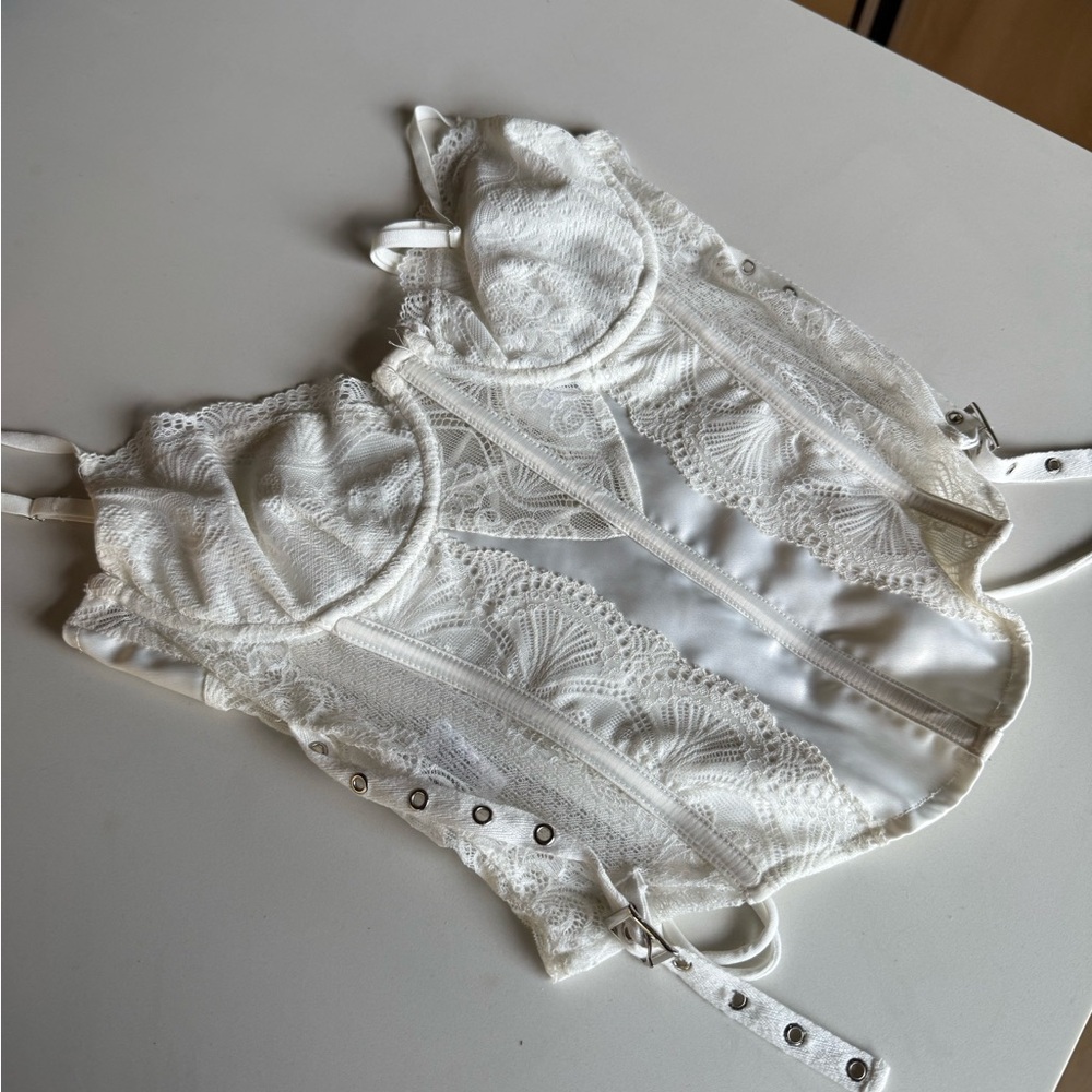 Outcast White Lace Corset Top